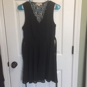 Black Sleeveless Mini Dress